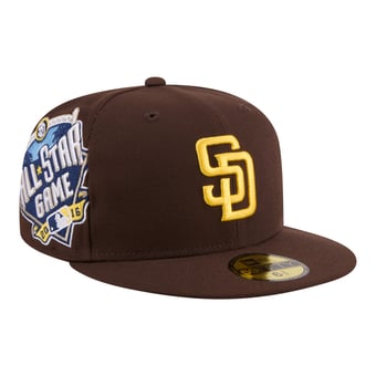 Men's New Era  Brown San Diego Padres Hidden Hit 59FIFTY Fitted Hat