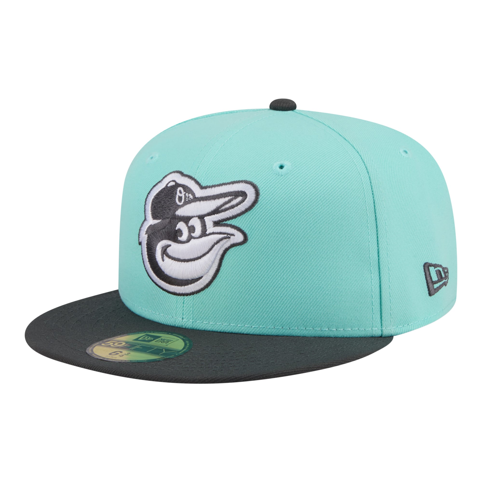Men's New Era Turquoise/Charcoal Baltimore Orioles Two-Tone Color Pack 59FIFTY Fitted Hat