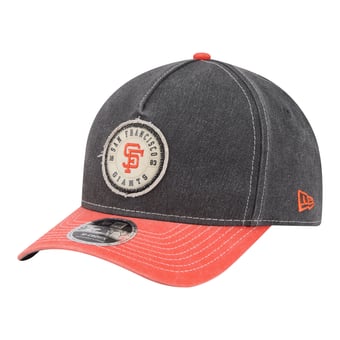 Men's New Era  Black/Orange San Francisco Giants Felt M-Crown 9FORTY Adjustable Hat