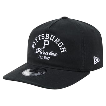 Men's New Era Black Pittsburgh Pirates Stacked 19TWENTY Adjustable Hat