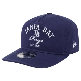 Men's New Era Navy Tampa Bay Rays Stacked 19TWENTY Adjustable Hat