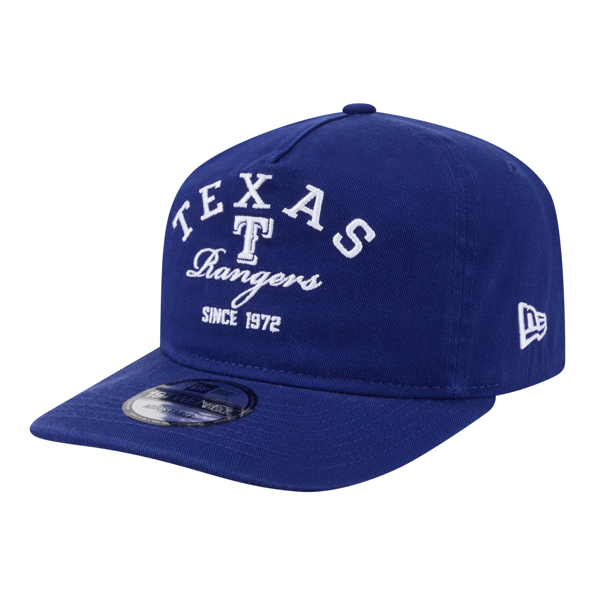 Men's New Era Royal Texas Rangers Stacked 19TWENTY Adjustable Hat