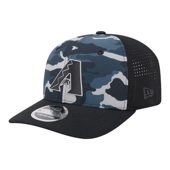 Men's New Era Black Arizona Diamondbacks Tonal Camo 9SEVENTY Stretch-Snap Hat