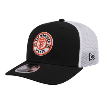 Men's New Era  Black San Francisco Giants Active 9SEVENTY Adjustable Trucker Hat