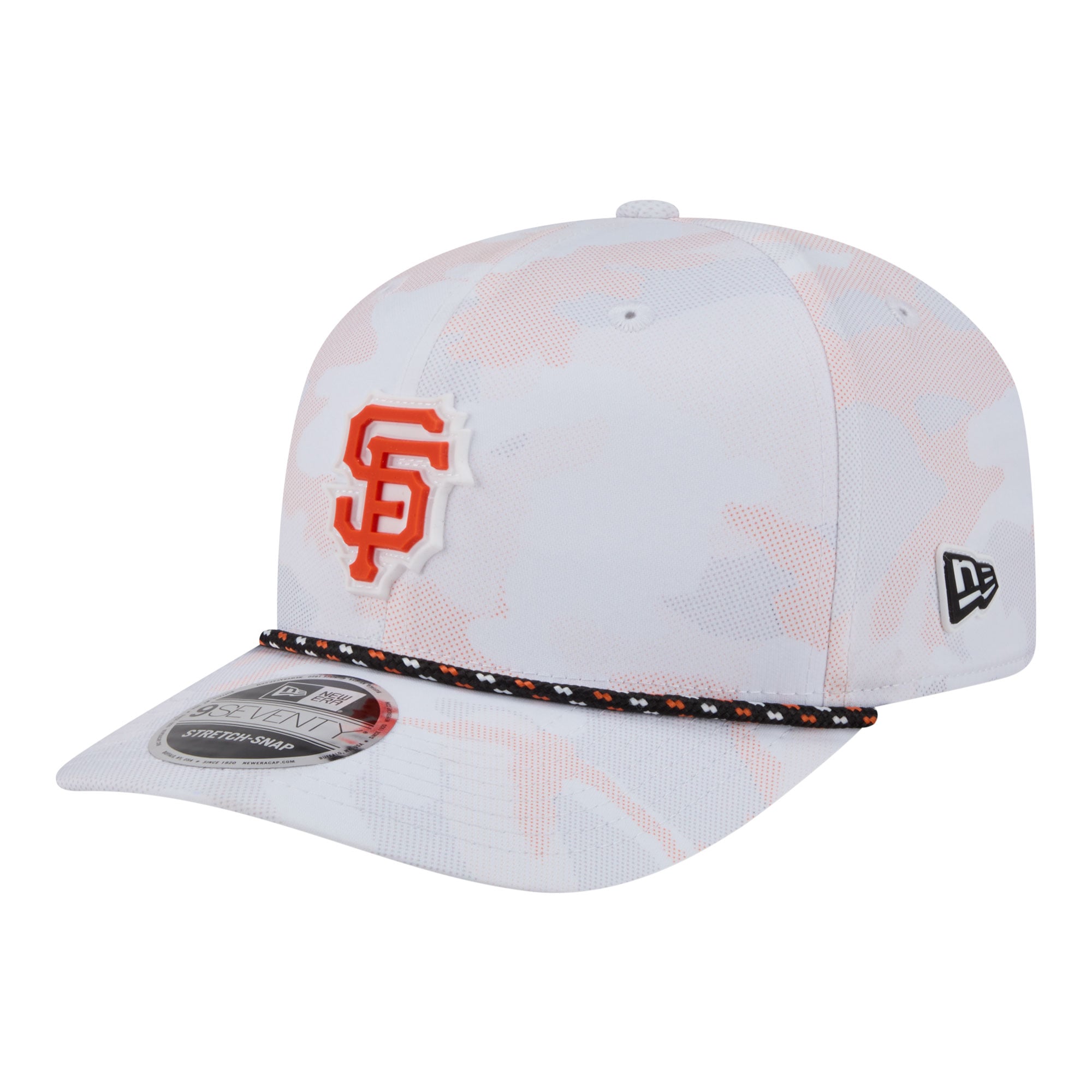 Men's New Era  White San Francisco Giants Camo Rope COOLERA 9SEVENTY Adjustable Hat