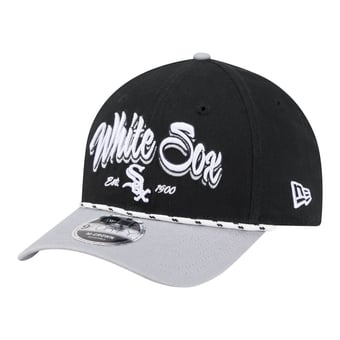 Men's New Era Black/Gray Chicago White Sox Team Loyal 9FORTY M-Crown Adjustable Hat