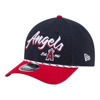 Men's New Era Navy/Red Los Angeles Angels Team Loyal 9FORTY M-Crown Adjustable Hat