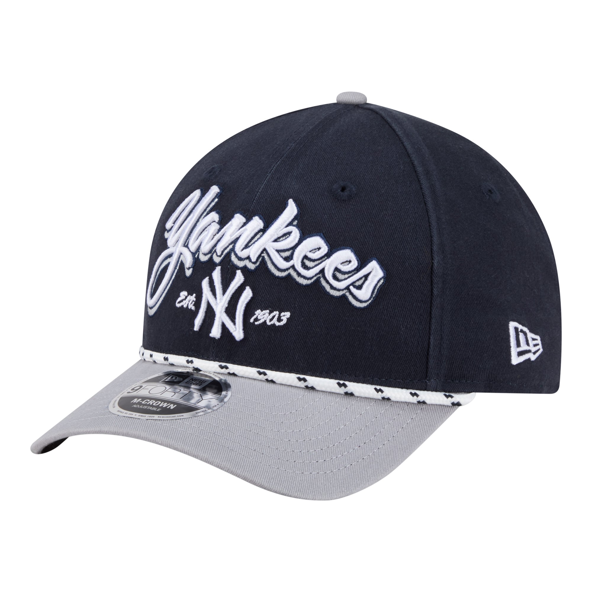 Men's New Era Navy/Gray New York Yankees Team Loyal 9FORTY M-Crown Adjustable Hat