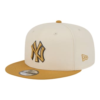 Men's New Era Light Beige/Khaki New York Yankees 2-Tone Color Pack 9FIFTY Snapback Hat