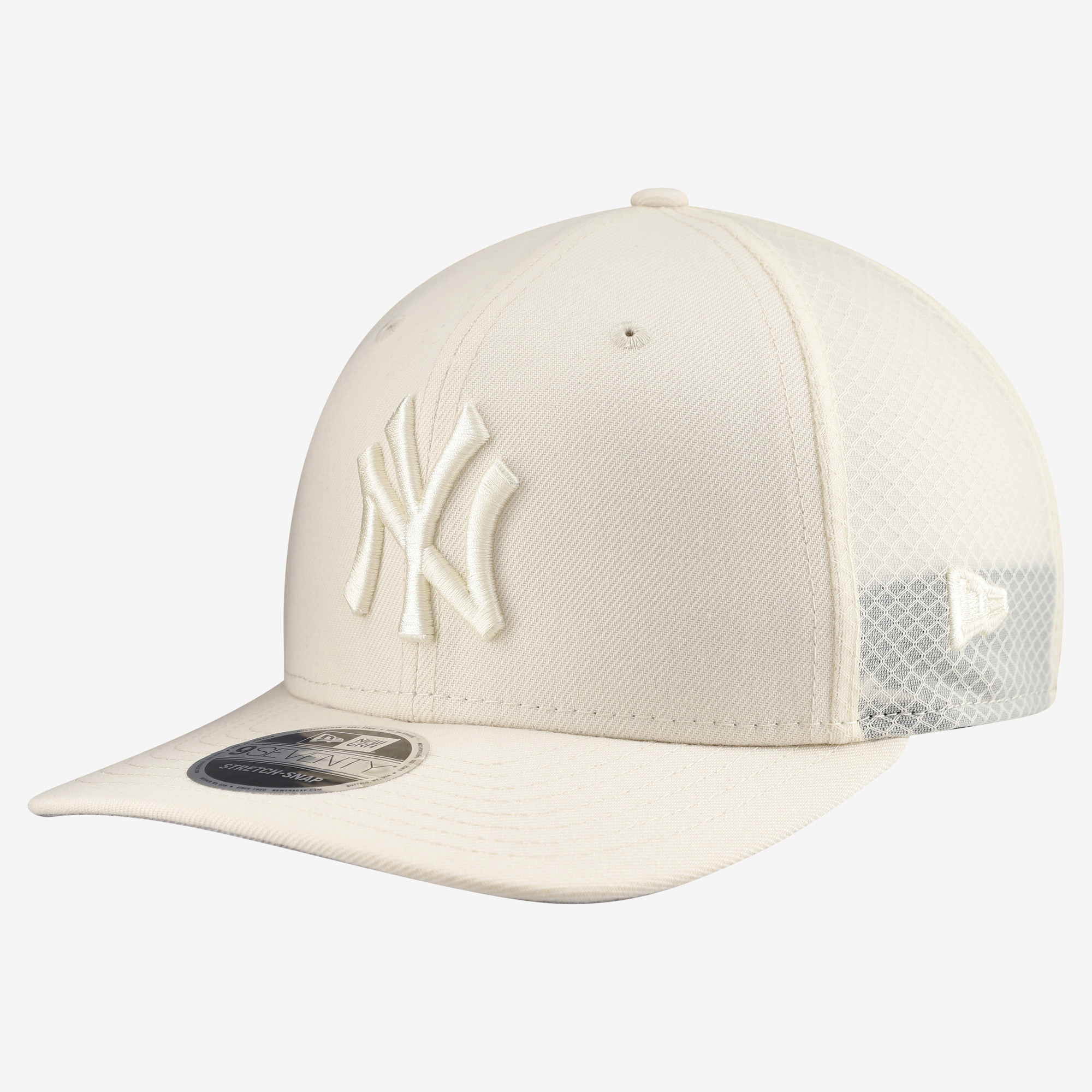 Men's New Era Light Beige New York Yankees Color Pack COOLERA 9SEVENTY Trucker Adjustable Hat