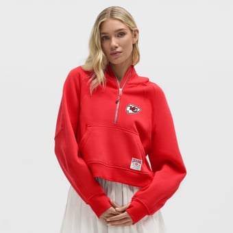 Women's lululemon  True Red Kansas City Chiefs Scuba Oversized Half-Zip Hoodie