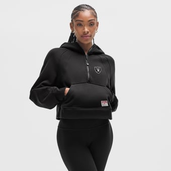 Women's lululemon  Black Las Vegas Raiders Scuba Oversized Half-Zip Hoodie