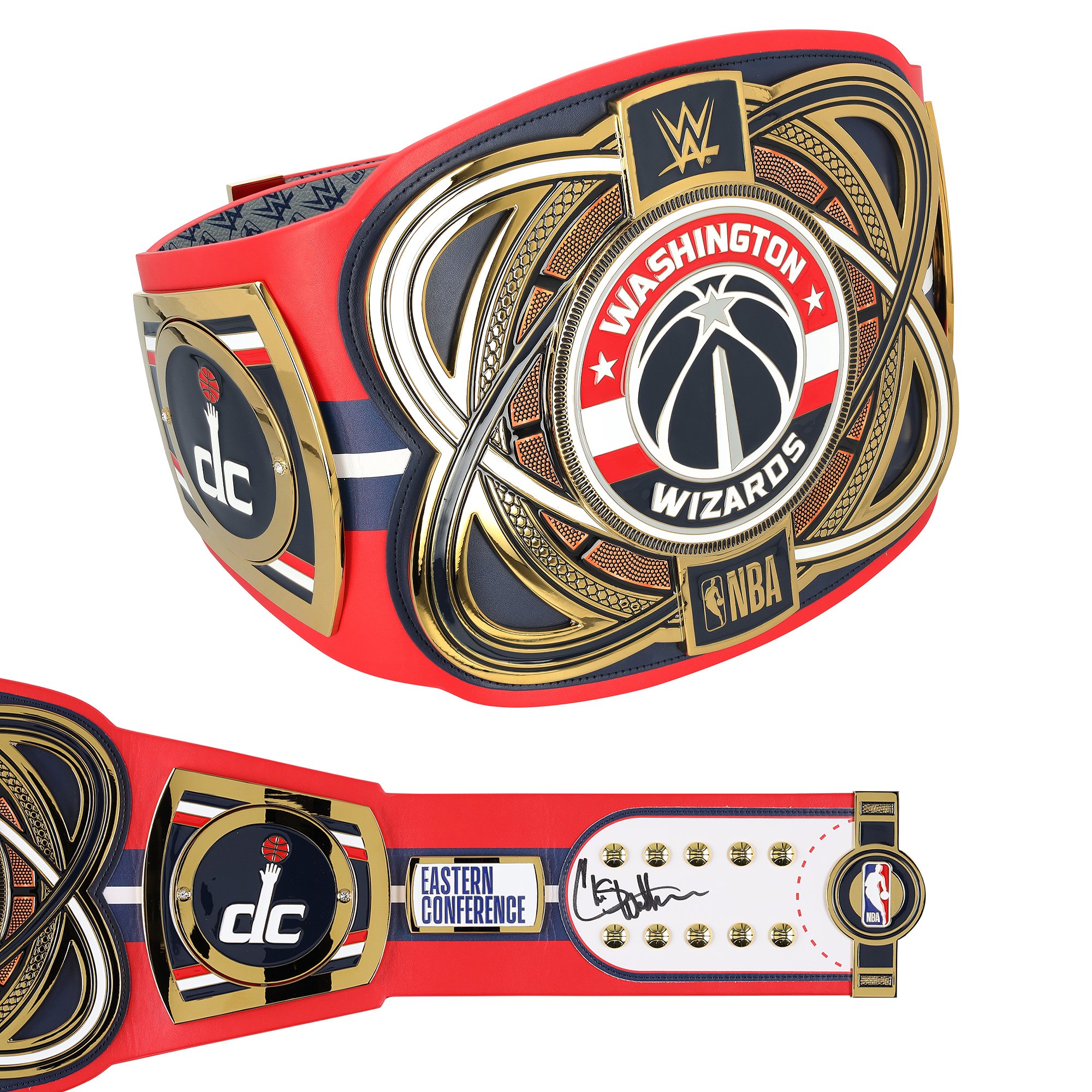 Chris Webber Washington Wizards Autographed WWE Legacy Title Belt