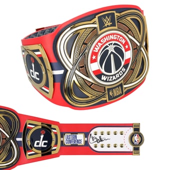 Chris Webber Washington Wizards Autographed WWE Legacy Title Belt