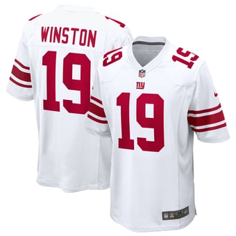 Men's Nike Jameis Winston White New York Giants Game Jersey