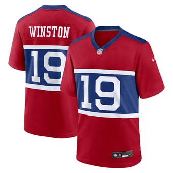 Men's Nike Jameis Winston Century Red New York Giants Alternate Game Jersey