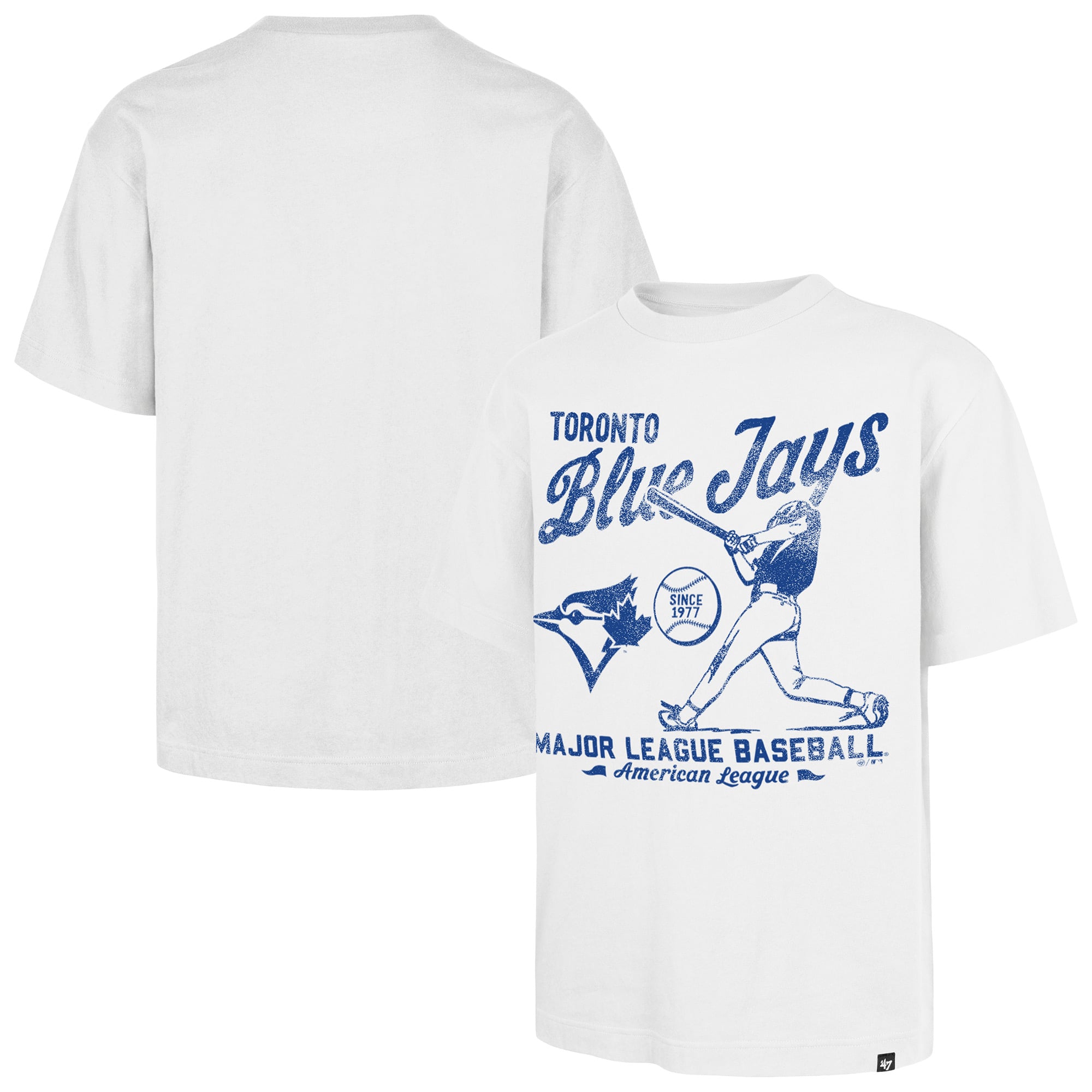 Men's '47 White Toronto Blue Jays Regional Batter Foundation T-Shirt