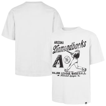 Men's '47 White Arizona Diamondbacks Regional Batter Foundation T-Shirt