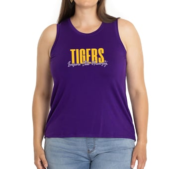 Women's Purple LSU Tigers A-Line Hannah High Neck Tank Top