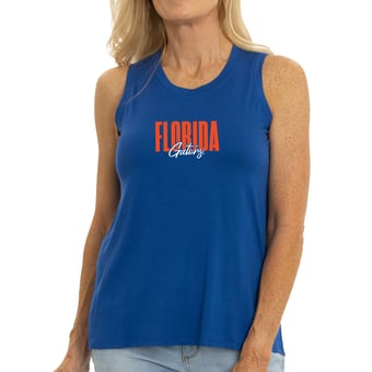 Women's Royal Florida Gators A-Line Hannah High Neck Tank Top