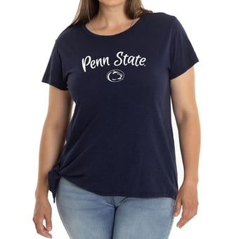 Women's Navy Penn State Nittany Lions Sophie Side-Tie T-Shirt