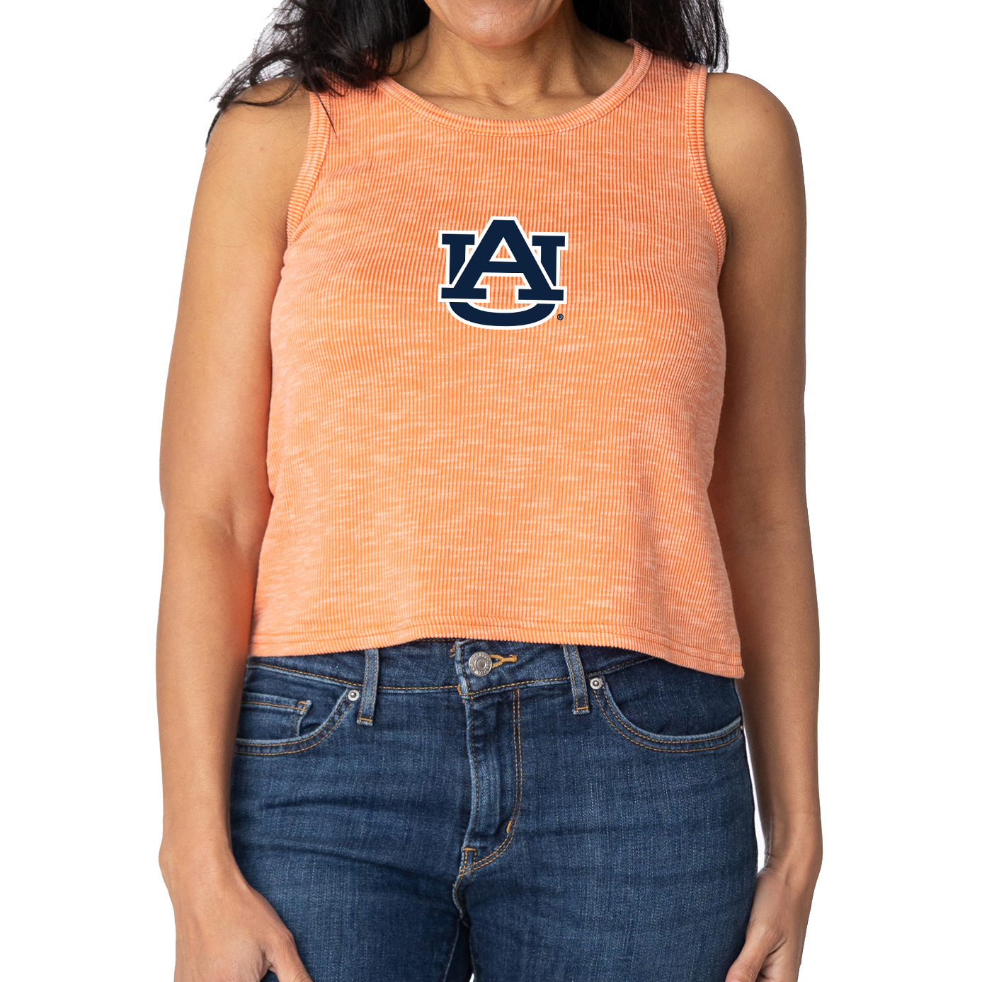 Women’s Orange Auburn Tigers Brie Sandwash Tri-Blend Cropped Tank Top Women’s Orange Auburn Tigers Brie Sandwash Tri-Blend Cropped Tank Top