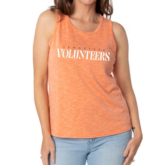Women's Tennessee Orange Tennessee Volunteers Blake Sandwash Rib-Knit Tri-Blend Tank Top