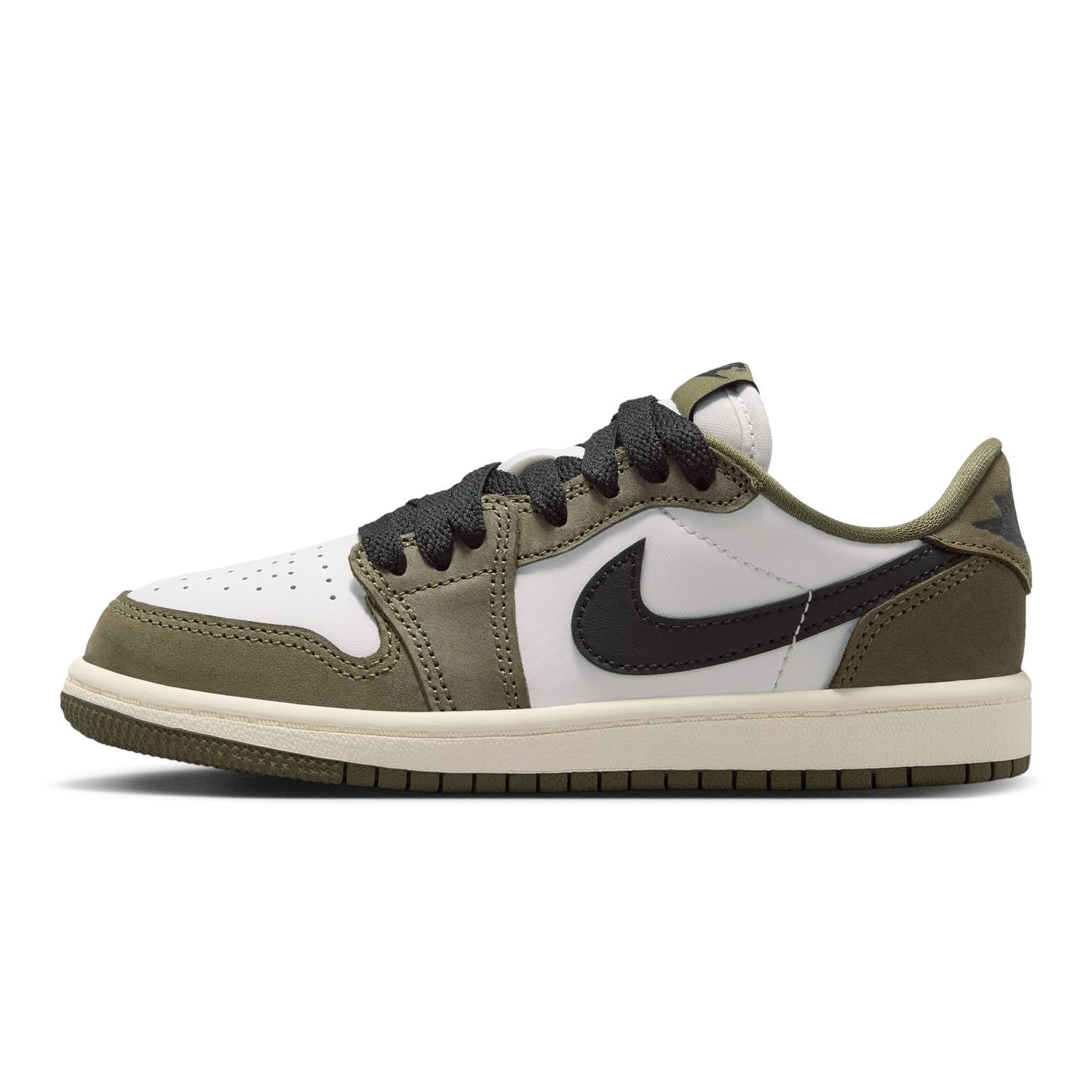 Preschool & Toddler Jordan Brand  Green/White Air Jordan 1 Retro Low OG Basketball Shoes