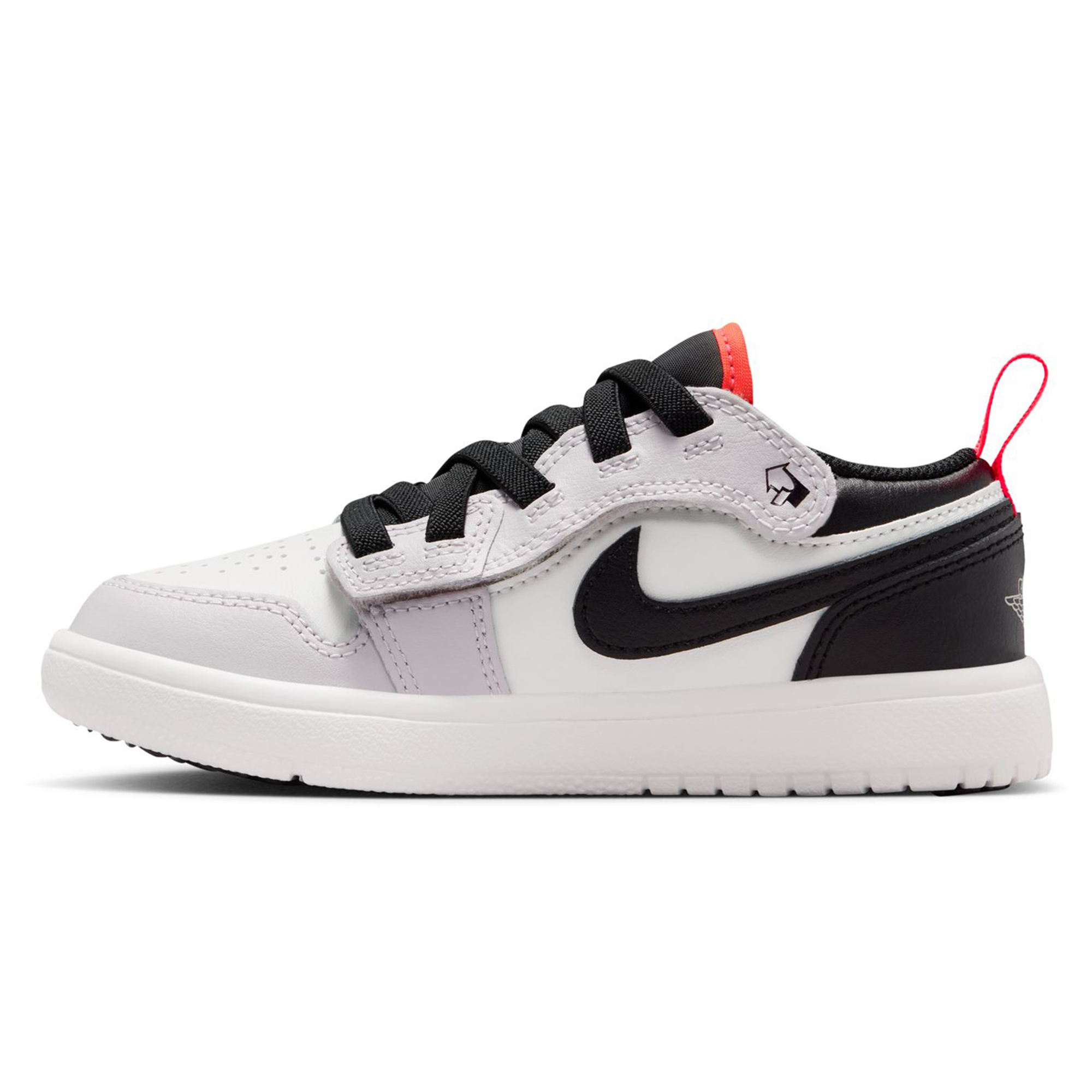 Jordan AJ 1 Low - Boys' Preschool Shoes Black/Summit White/Grey Size 02.5