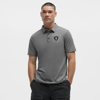 Men's lululemon Heather Black Las Vegas Raiders Evolution Polo