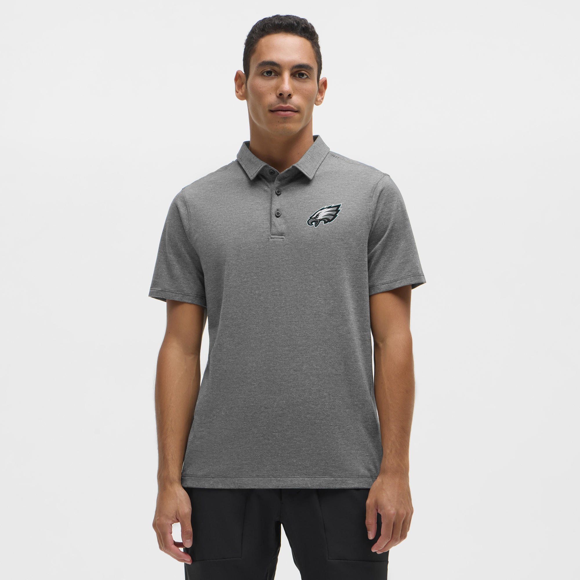 Men's lululemon Heather Black Philadelphia Eagles Evolution Polo