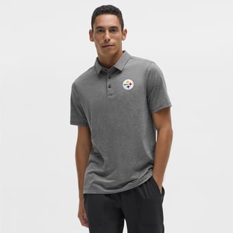 Men's lululemon Heather Black Pittsburgh Steelers Evolution Polo
