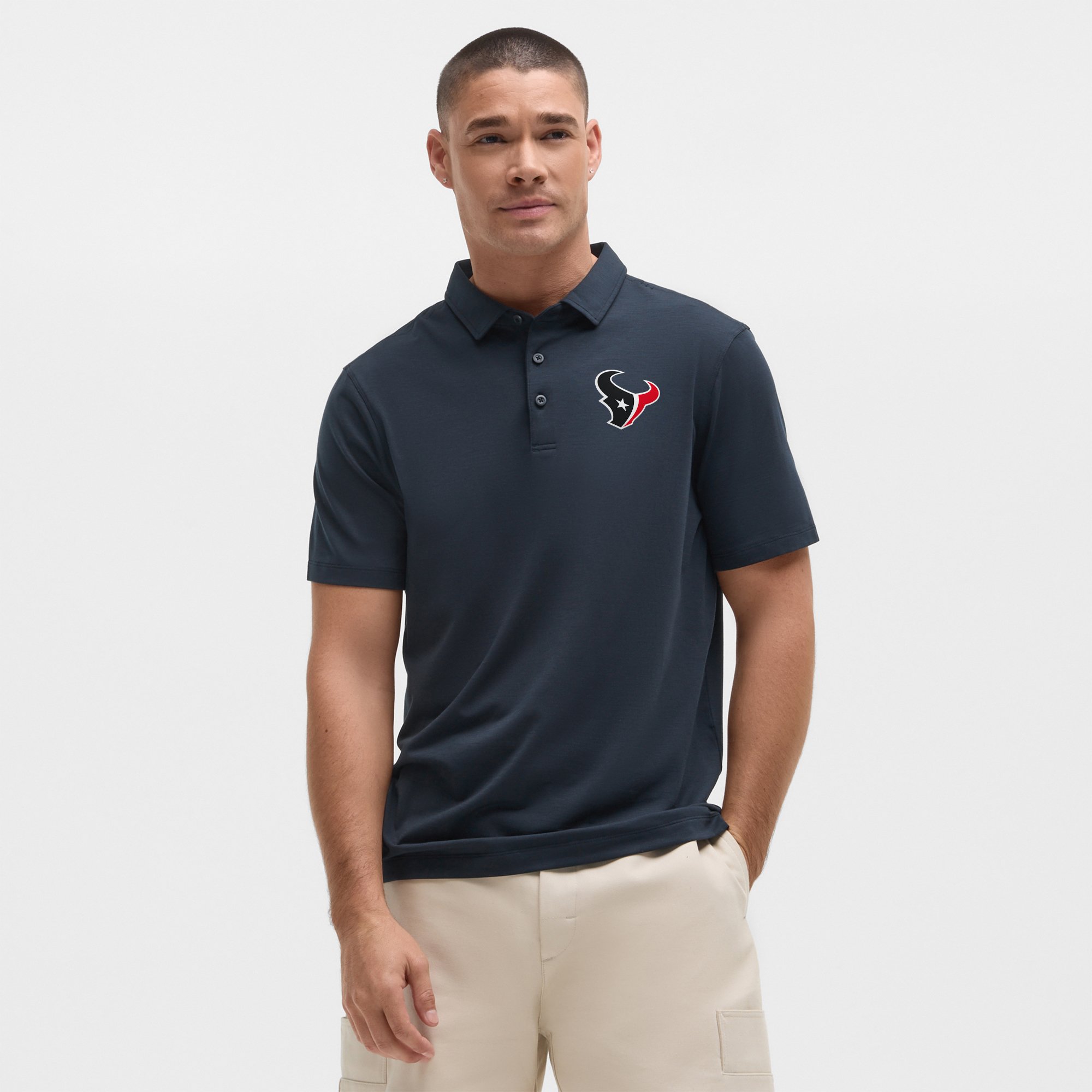 Polo Evolution Houston Texans Nautical Navy da uomo di Lululemon
