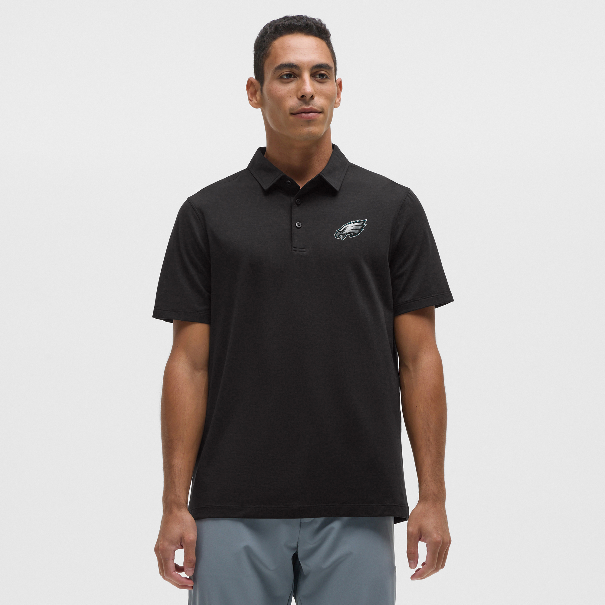 Men's lululemon Black Philadelphia Eagles Evolution Polo