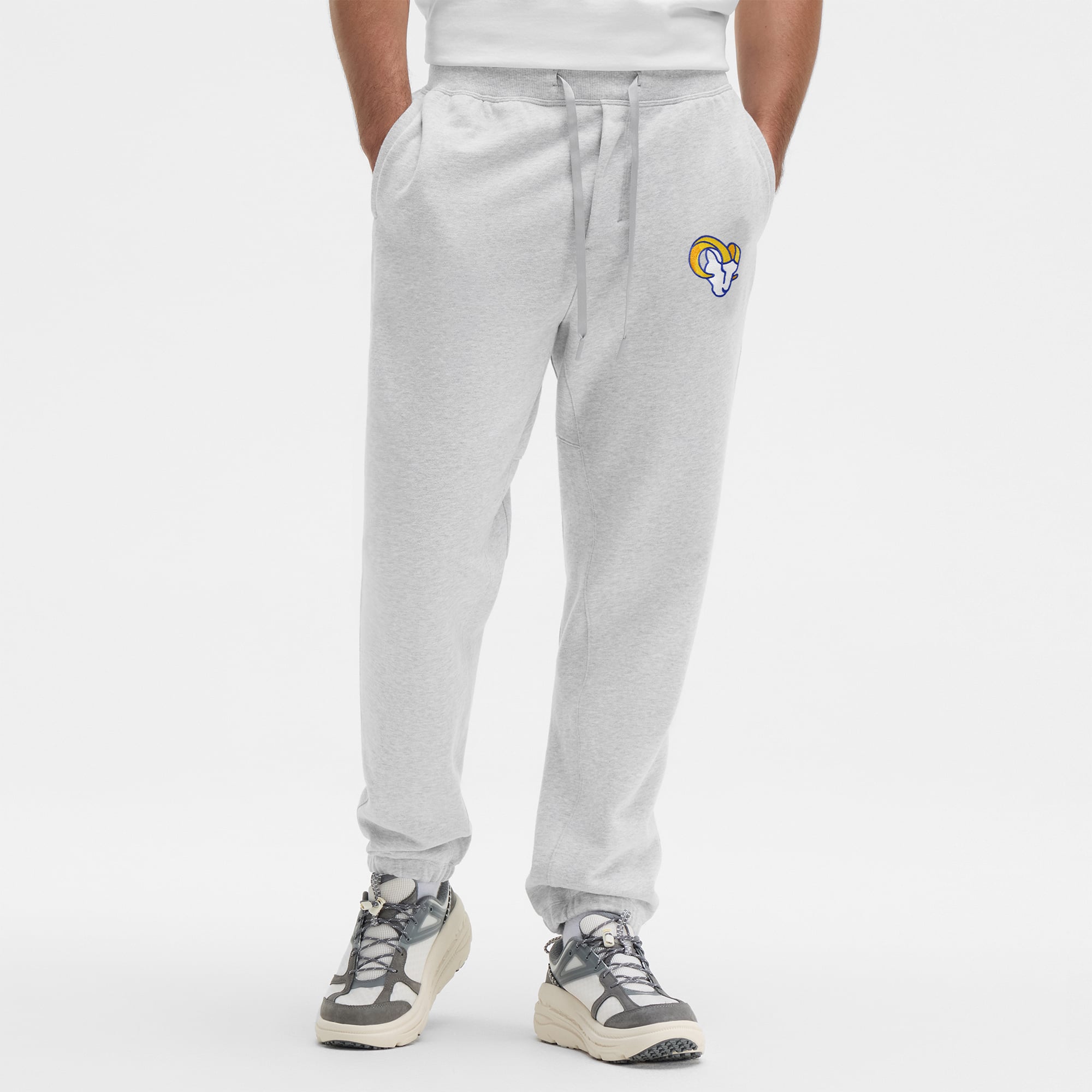 Pantalon de jogging Steady State Drop des Los Angeles Rams, couleur argent chiné, pour homme de lululemon
