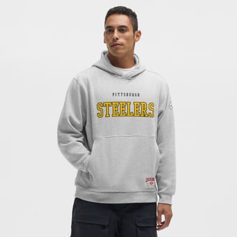 Men's lululemon Heathered Silver Drop Pittsburgh Steelers Steady State Pullover Hoodie