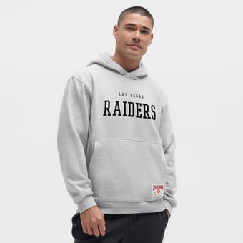 Men's lululemon Heathered Silver Drop Las Vegas Raiders Steady State Pullover Hoodie