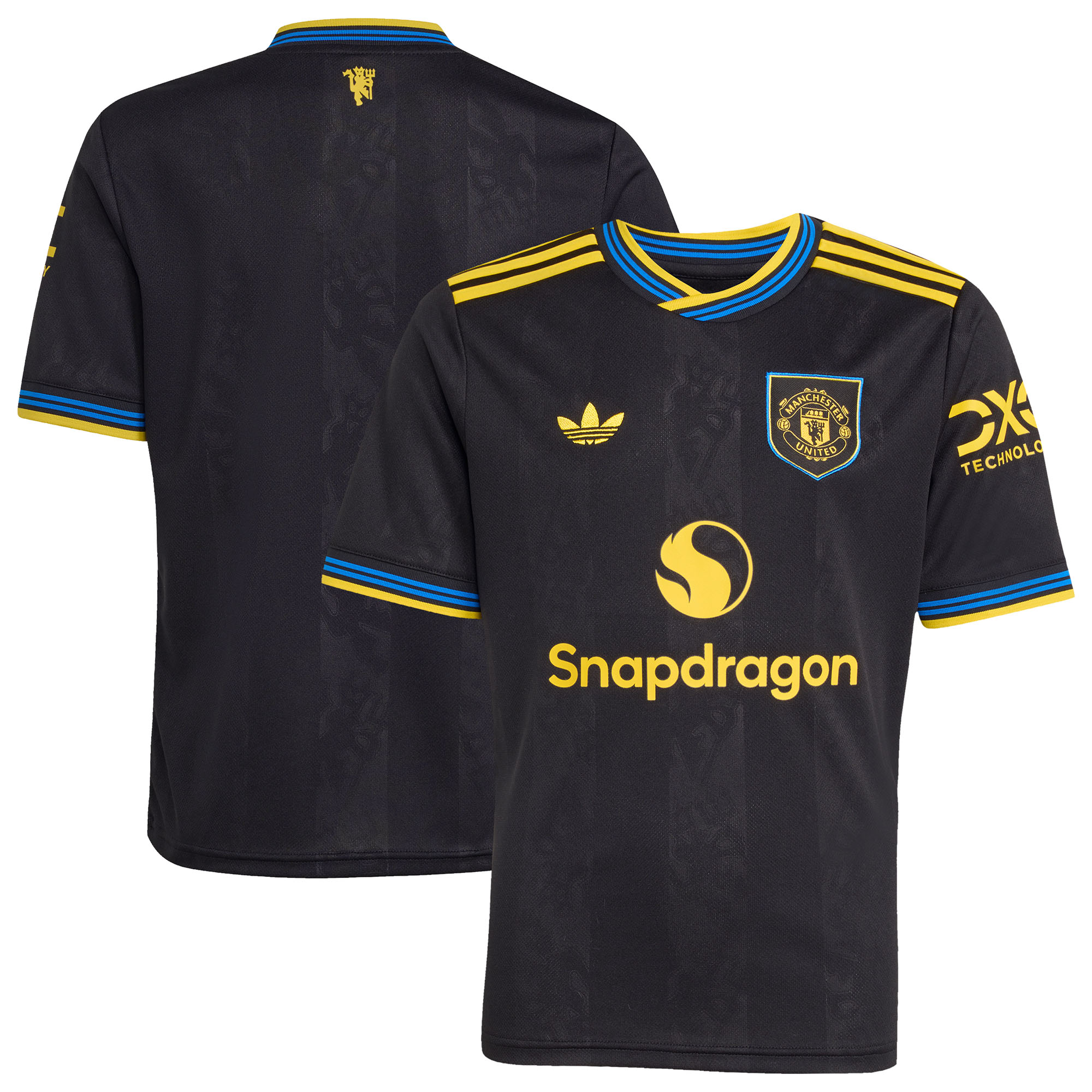 Youth adidas  Black Manchester United 2025/26 Third Replica Jersey