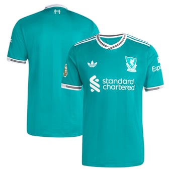 Men's adidas  Green Liverpool 2025/26 Third Authentic Jersey with Patch