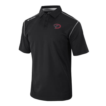 Men's Columbia Black Arizona Diamondbacks Omni-Wick Shotgun Polo