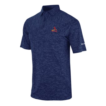 Men's Columbia Navy St. Louis Cardinals Heading Out Polo
