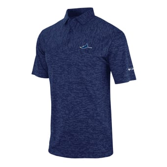 Men's Columbia Navy Tampa Bay Rays Heading Out Polo