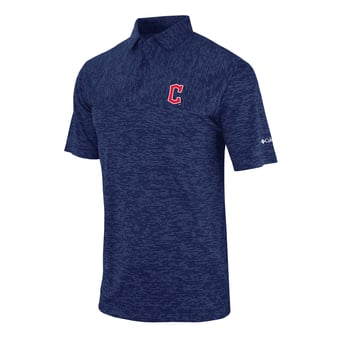 Men's Columbia Navy Cleveland Guardians Heading Out Polo