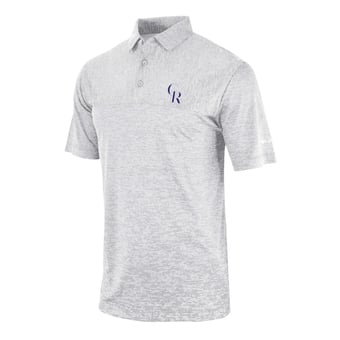 Men's Columbia Gray Colorado Rockies Heading Out Polo