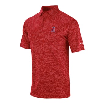 Men's Columbia Red Los Angeles Angels Heading Out Polo