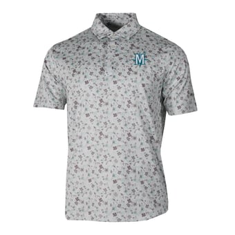 Men's Columbia Gray Seattle Mariners Countryside Green Polo
