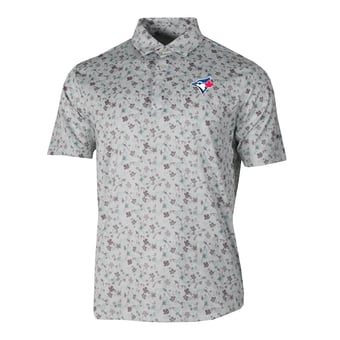 Men's Columbia Gray Toronto Blue Jays Countryside Green Polo
