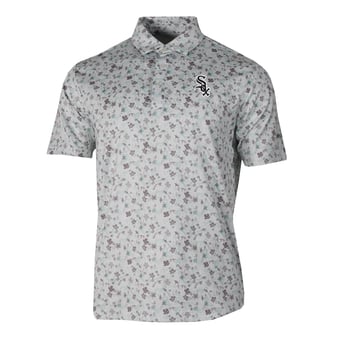 Men's Columbia Gray Chicago White Sox Countryside Green Polo