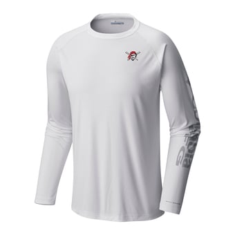 Men's Columbia White Pittsburgh Pirates Terminal Tackle Long Sleeve Shirt