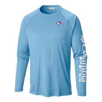 Men's Columbia Light Blue Toronto Blue Jays Terminal Tackle Long Sleeve Shirt